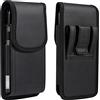 ZORSOME Fondina verticale per telefono per iPhone 15 14 13 12 Pro Max, fondina per cintura in pelle PU con clip per Samsung S23 FE S23 Ultra, S22 Ultra, S21 S20 Ultra, S21+, Note20 Ultra, custodia a sacchetto
