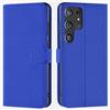 Verco custodia per Samsung S22 Ultra 5G, Case per Samsung Galaxy S22 Ultra Cover PU Pelle Portafoglio Protettiva, Blu