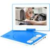 YOOHOO Lettore DVD portatile da 12,5 pollici con schermo girevole HD da 10,5 pollici a 270° con batteria ricaricabile adattatore CA supporta tutte le regioni, multi regione, lettori DVD per auto per