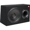 JBL BassPro 12 Active Subwoofer Set - Bass reflex woofer JBL box large 30 cm, 450 Watt amplifier Car sound system and Car hifi Bass box housing, Black