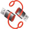 mcdodo Adattatore USB C a USB A con Gancio in Silicio Adattatore Type C Femmina a USB Maschio Supporto USB 3.0 5Gbps, Alloggiamento in Alluminio per PC, MacBook, iPad, Galaxy