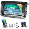 Motorsi DAB 2+64G Autoradio per VW Golf 5 Touran Passat Skoda Polo 2013 con Wireless Carplay, Motorsi Android Auto Car Stereo con 7 Pollici Touchscreen/Navi/WiFi/ASP/FM/RDS/SWC/Canbus/Bluetooth + Telecamera