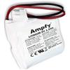 Ampfy Batteria BAT302891 6 V 1,5 Ah 1500 mAh | SIRENE Allarme Sostituzione Compatibile con Visonic GP2CR123A / 103-302891/103-302915 / GP2CR123A-C/BENTEL BW-BAT891-6V ETC..