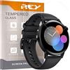 REY Pack 3X Pellicola salvaschermo per Huawei Watch GT3 42mm - Huawei Watch GT Runner - Huawei Watch GT 3 SE - Huawei Watch Ultimate, Vetro temperato, di qualità Premium