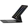 Seagtigau QWERTZ-Layout Magic Keyboard Case per iPad Pro 13 pollici M4 2024/M5 2025, tastiera magnetica con trackpad multi-touch illuminato (mezzanotte, iPad Pro 13 pollici M5/M4)