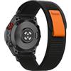 RanBluu QuickFit 26 mm Nylon Cinturino per Garmin fēnix 8 51 mm/Enduro 3/Fenix 7X/7X Pro/6X/5X, Cinturini Sportivi di Ricambio, Cinturino Orologio Compatibile con Garmin Descent Mk3i, Nero