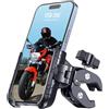 BTNEEU Porta Cellulare Moto 1S Sgancio Rapido Supporto Telefono Bici Antivibrazione Portacellulare Moto Manubrio Metallo Universale Porta Telefono Scooter per 5,4-7,2 Smartphone