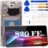 SRJTEK Schermo LCD OLED per Samsung Galaxy S20 FE 5G per Samsung S20 FE 5G Sostituzione dello schermo SM-G781B Display Touch Digitizer Assembly Kit di riparazione con telaio (lavanda nuvola, con impronte