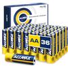 ALLMAX BATTERY Batterie Alcaline AA MIGNON (LR6) Allmax Maximum Power (36 pezzi): Durata ultra-lunga, conservazione per 10 anni, tenuta stagna, compatibili con i dispositivi(1,5 Volt)