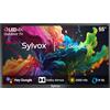 SYLVOX 55 TV da Esterno, Smart Google QLED 4K UHD 2000Nits - IP55 Impermeabile, Dolby Audio, DVB-T2/S2/C, WiFi, Outdoor Televisione per Piscina, Giardini, Terrazza (Pool Pro 2.0 QLED)