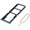 Eonpam Vassoio Carta SIM per (Oppo A94 5G) qualità Originale Porta Scheda SIM Ricambio Slot Scheda Memoria SD con Pin della Scheda SIM(Blu)