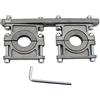 EasyLife Supporto universale HQ Multifeed in alluminio a 2 scomparti, per due LNB con presa feed da 23 mm o 40 mm
