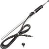 tomzz Audio 1000-017 Parafango antenna telescopica compatibile con VW Golf 3 III Vento asta cromata cavo da 1,2 m spina DIN