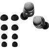 kwmobile 8x Auricolari di ricambio compatibile con Sennheiser MOMENTUM True Wireless 4 Gommini sostitutivi in Silicone - 4 Misure - nero