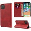 Copmob Cover iPhone 11 PRO,Custodia iPhone 11 PRO,Flip Portafoglio Custodia in Pelle,[4 Slot][Supporto Stand][Chiusura Magnetica],Caso Cover Libro Custodia per iPhone 11 PRO - Rosso