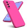 Oududianzi - Cover per Samsung Galaxy A57 5G, Custodia Silicone Liquido, Interno in Microfibra Morbida, Protezione Antiurto Resistente - Rosso Rosa