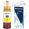 LCL 113 Inchiostro Compatible con epson 113 Flacone di Inchiostro Giallo Compatible con EcoTank ET-16150 ET-16600 ET-16650 ET-16680 ET-5150 ET-5160 ET-5170 ET-5800 ET-5850 ET-5880 Pro(1-Pack)