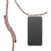 KNOK Custodia con cordino a tracolla per telefono, compatibile con iPhone 14 Pro Max, custodia in TPU con cinturino da collo (unicorno)