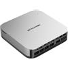 MINISFORUM AI X1 Pro Mini PC, AMD Ryzen AI 9 HX370 (12 core/24 thread fino a 5,1 GHz), 32 GB DDR5, SSD PCIe 4.0 da 512 GB, uscita 4K quadrupla, doppia LAN 2.5G, Wi-Fi 7, Bluetooth 5.4, OCuLink