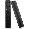 suuosl Telecomando Vocale con Voce XMRM-19 per Xiaomi MI P1/Q1 32/43/55/75, Android Smart TV L32M6-6AEU L50M6-6AEU L55M6-6ESG L75M6-ESG - IR 3.0 + Bluetooth, Controllo Preciso,Plug&Play