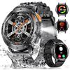 ESFOE Smartwatch Uomo, 1.43 AMOLED Smartwatch Militare Uomo Fitness con Chiamate Bluetooth Orologio Intelligente Impermeabile 5ATM/120 Modalità Sportive/530mAh/Torcia/Cardiofrequenzimetro, Nero