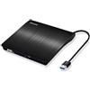 Pecosso, lettore CD/DVD esterno, USB 3.0, portatile, sottile, CD/DVD-RW, per tutti i laptop/desktop