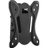 deleyCON Universal Supporto a Muro per TV & Monitor - 13 - 27 Pollici (33-69cm) - Fino a 25Kg & VESA 100x100mm - Inclinabile - Distanza dal Muro Solo 36mm
