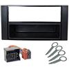 Audioproject A160 - Kit di montaggio radio auto per Ford Focus 2 C-Max Transit Fiesta Fusion Kuga S Max - adattatore radio staffa di sblocco nero