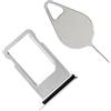 OnlyTech - Cassetto/supporto per scheda SIM compatibile con iPhone 8, con guarnizione di tenuta installata + strumento di estrazione, colore: Grigio
