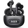 Ciciloud Cuffie Bluetooth, Auricolari Bluetooth 5.3 con Stereo HiFi Immersivo, 46 Ore di Durata, Cuffie Wireless con Ricarica Rapida USB-C, Touch Control IP7 Impermeabili Cuffie Wireless