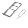 Eonpam Vassoio Carta SIM per (Oppo A94 5G) qualità Originale Porta Scheda SIM Ricambio Slot Scheda Memoria SD con Pin della Scheda SIM(Argento)