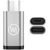 Wicked Chili Micro-USB a USB-C Adattatore OTG (On-The-Go) Adatto per Huawei EnVizion 360 e Fotocamere Plug-in USB-C per Smartphone, Tablet, Notebook Adattatore Tipo-C per dispositivi Micro USB