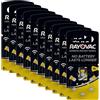 Rayovac 60 Batterie per Apparecchi Acustici Zinco Aria Modello 10, Giallo