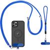 CACOE Cell Phone Neck Strap, 2 Pack - 1 Neck Strap Regolabile, 1 Cinturino da Polso, 2 Cuscinetti, Borsa a Tracolla Universale, Multifunzionale, Compatibile con la Maggior Parte degli Smartphone