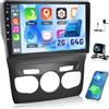 NHOPEEW Autoradio Android 2G+64G per Citroën C4 II / DS4 / DS4 Crossback 2012-2018, touchscreen da 9, CarPlay Android Auto, WiFi GPS FM RDS, schermo diviso, SWC, telecamera posteriore AHD