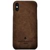 Porter Riley - Custodia in Pelle per iPhone X/iPhone Xs. Fondello Sottile in Vera Pelle Premium (Marrone Cioccolato)