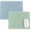 LONSVTTU 2 Pezzi Tappetino per PU Mouse Confortevole Superficie Superfine in Fibra di Seta Liscia Sensori Base in Gomma Antiscivolo per Pulire Lavabile per Computer Portatile