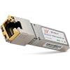BAUDCOM Modulo SFP-RJ45 10G in Rame 30 Metri, ricetrasmettitore 10GBase-T SFP+ Compatibile con Cisco SFP-10G-T-S, TP-Link, D-Link (x1, 10GBase-T: 30 m)