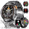 ESFOE Smartwatch Uomo, 1.43 AMOLED Smartwatch Militare Uomo Fitness con Chiamate Bluetooth Orologio Intelligente Impermeabile 5ATM/120 Modalità Sportive/530mAh/Torcia/Cardiofrequenzimetro, Mezzanotte