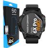 smart engineered 3D Pellicola protettiva per schermo per Garmin Fenix 6X Pro (51mm) antiriflesso [4 pezzi | smart engineered] - Opaco, Case-friendly, Non Vetro Temperato ma Pellicola Protettiva TPU