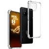 REY Cover in Gel TPU Anti-Shock per ASUS ROG Phone 8 PRO, Morbido Silicone Custodie Protettivo Case, Anti-Scratch, Protettiva Sottile Back Cover