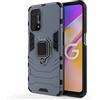 ESTH® Custodia per Oppo A74 5G | A54 5G con 360° Rotante Staffa, [Compatibile con Supporto Magnetico per Auto], Cover Paraurti PC + TPU, Blu