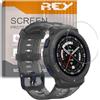 REY Pack 6X Pellicola salvaschermo per AMAZFIT Active Edge, qualità Premium