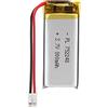 Sunkoo Batteria ai polimeri di litio 3,7 V 800 mAh 752248 ricaricabile con cavo connettore JST per altoparlanti e dispositivi wireless
