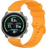 GIOPUEY Cinturini Compatibile con SUUNTO Ocean, Morbido Silicone Cinturino [Resistente all'Usura] [Traspirante] - Yellow