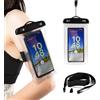 Generic Custodia Impermeabile Smartphone 30M/IPX8, Universale Cover Subacquea Iphone, con Tracolla e Fascia per il Braccio, Custodia Impermeabile Iphone, 13/14/14 Pro/15/15 Pro, custodia mare