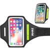 Jamax Fascia da braccio per cellulare per corsa, regolabile, per sport, Fitness e Jogging, per cellulare,Fascia Sportiva Running Poreta Cellulare, compatibile con iPhone, Samsung e Android (Negro)