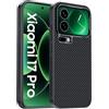 GIOPUEY Cover Compatibile con Xiaomi 17 PRO, Pelle PU + PC Rigido Custodia, Speciale Struttura in Pelle Case，Anti-Impronta, AntiGraffio - Black-1