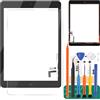 SRJTEK per iPad Air 1 1a Generazione Touch Screen Digitizer Vetro di Ricambio per iPad 5 A1474 A1475 A1476 Touch Display Panel Kit Parti di Riparazione(Non LCD, con Pulsante Home) (Nero)