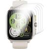 GIOPUEY Pellicola Protettiva per Amazfit Cheetah Square, [6 Pezzi] Flessibile TPU Schermo Protezione Pellicola [Extra-Sottile] [Anti-graffio] - Trasparente